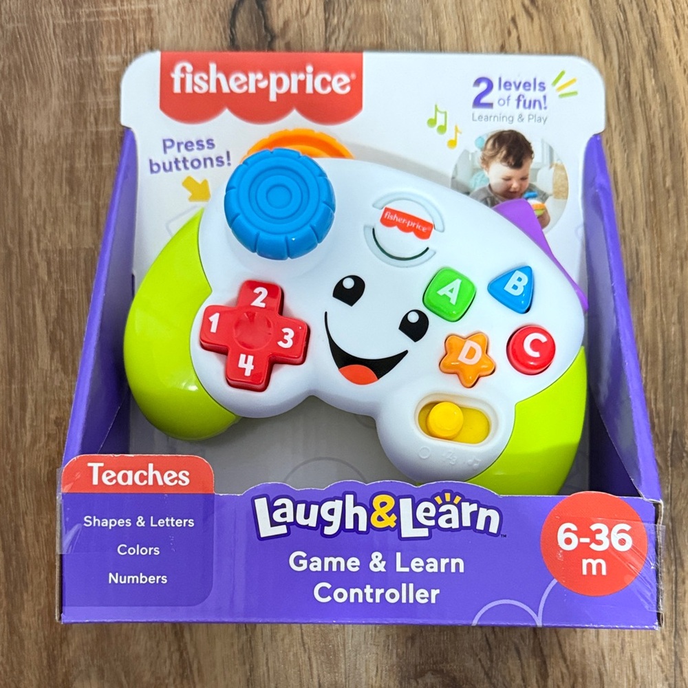 Fisher-Price Laugh & Learn  Game Controller - White, Red, Green, Blue